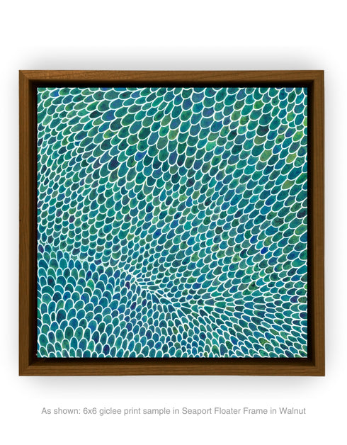 White Scales Diptych | Framed Giclee Print on Canvas